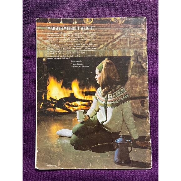 AFgan and sweater collection pattern book 1960s - Picture 14 of 14